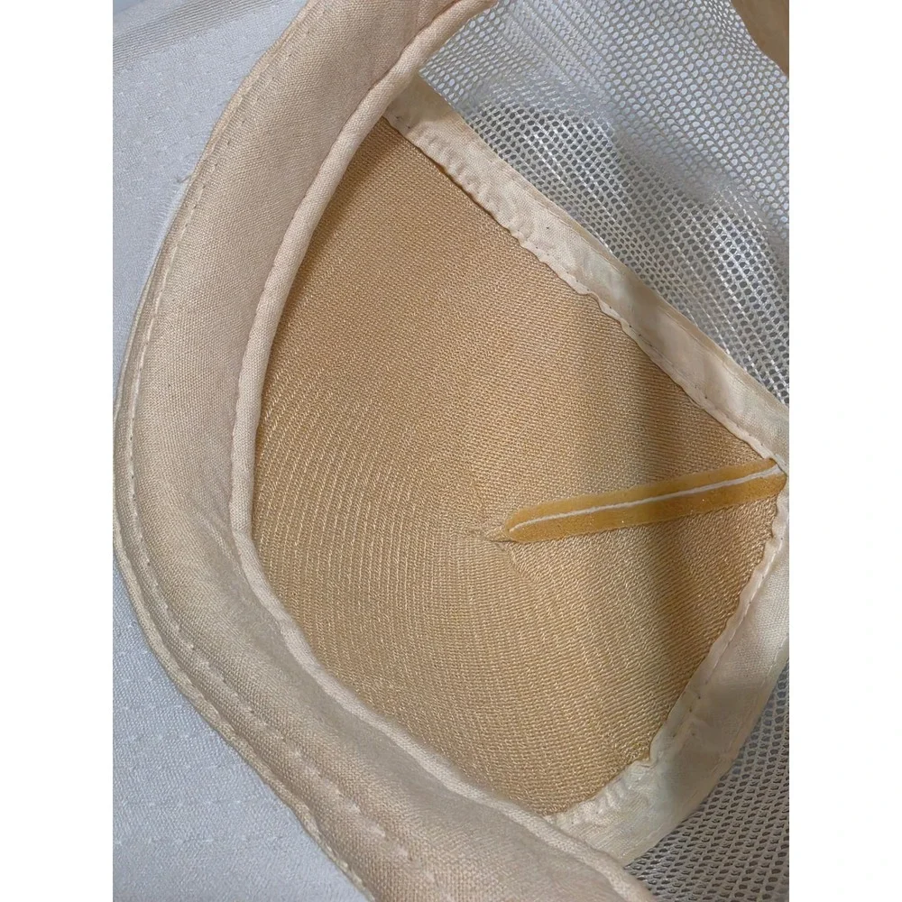 Vintage Riverbus Camden Philadelphia‎ Trucker Hat Snapback Cream Mesh Cap